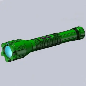 Handheld paralleler Strahl grüner LED-Illuminator mit grünem Laserpointer für Beleuchtung im dunklen Bereich